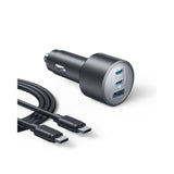 Anker Nano Car Charger | 167.5W | 3 Ports | USB-C to USB-C cable