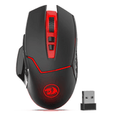 Redragon M690-1 Wireless Gaming Mouse with DPI Shifting, 2 Side Buttons, 2400 DPI, Ergonomic Design, 7 Buttons-Black - Go Banana