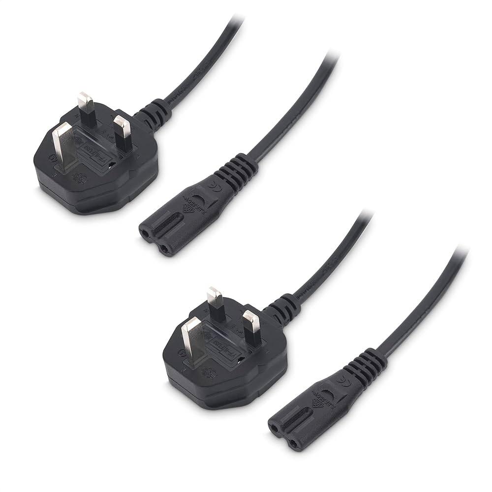 LightX Laptop Power Cable 2 Prong 1.5m