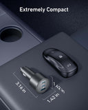 Anker Nano Car Charger | 167.5W | 3 Ports | USB-C to USB-C cable