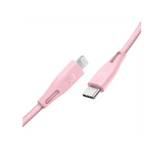 RAVPower 0.3m Type-C to Lightning Cable Nylon - Pink - Go Banana