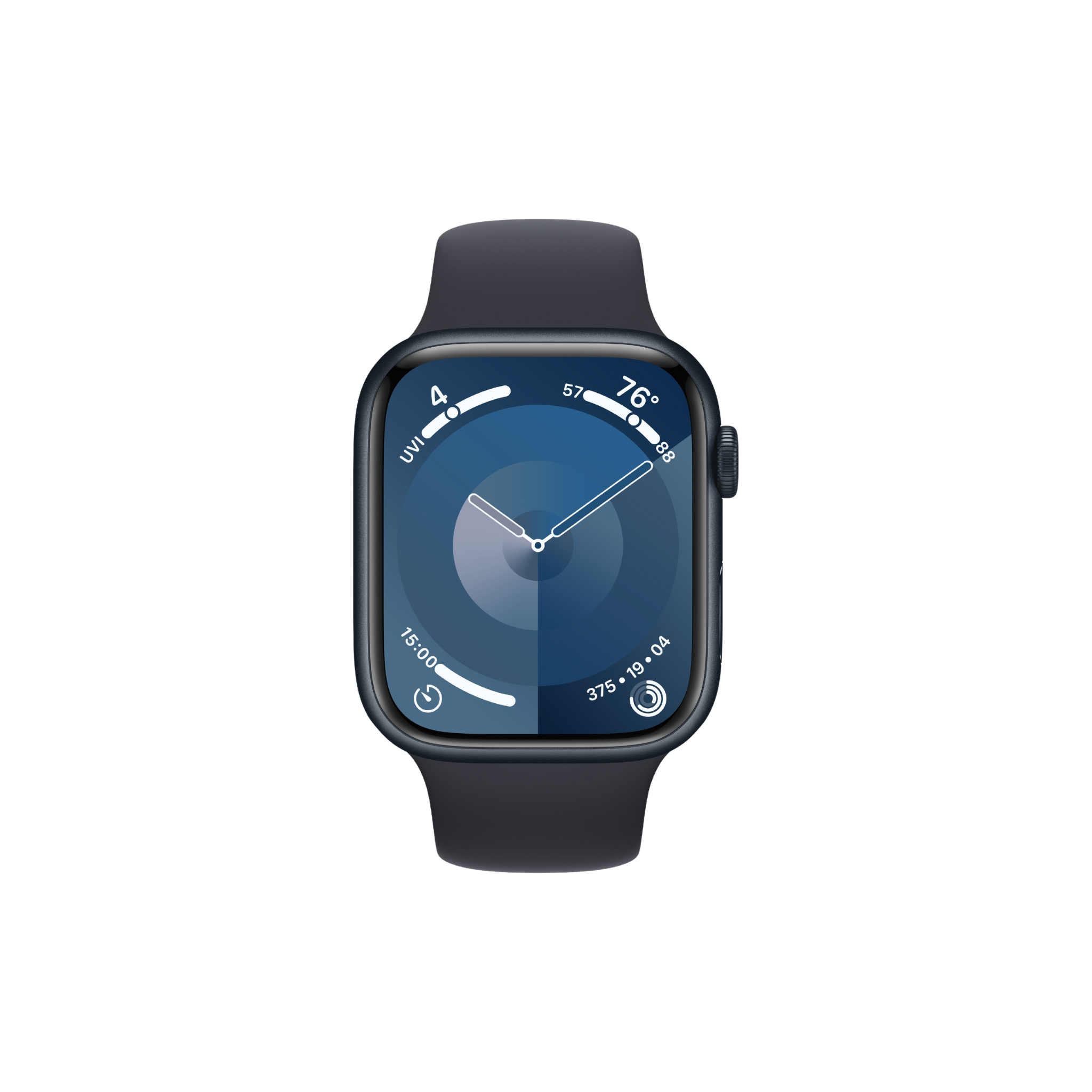 Apple Watch Series 9 (GPS) 45mm Midnight Aluminum Case with Midnight S – Go  Banana