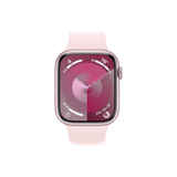 Apple Watch Series 9 (GPS) 45mm Pink Aluminum Case with Light Pink Sport Band - Go Banana