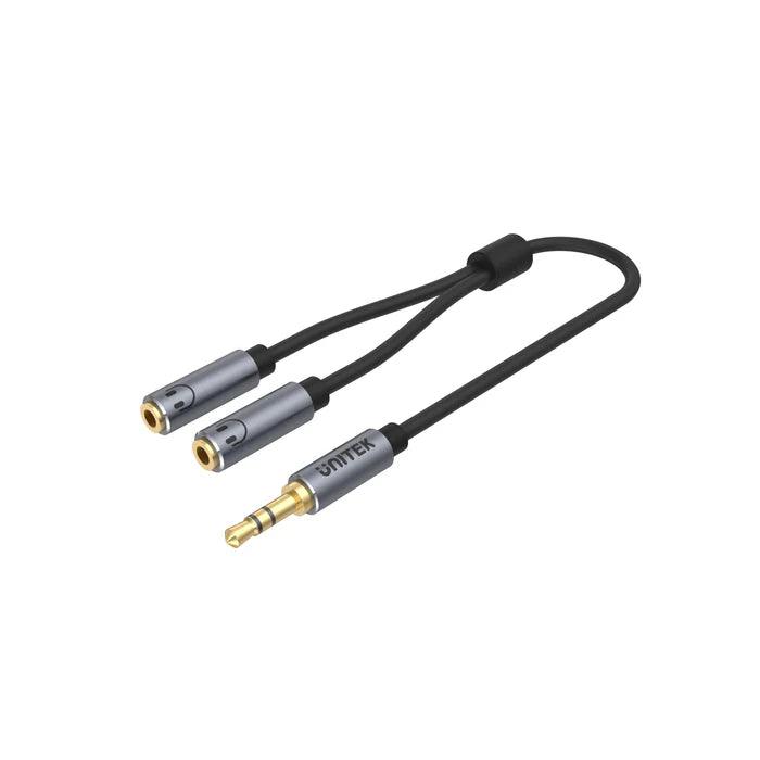 Unitek 0.2M 3.5MM AUX Audio Cable - Male to 2*Female - Go Banana