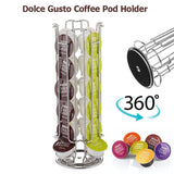 Coffee Capsule Holder - 360° Rotating Coffee Pod Stand