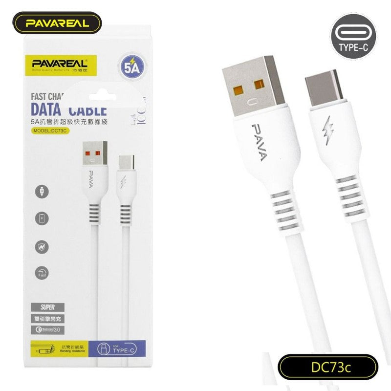Pavareal USB-A TO USB-C Fast Charging Data Cable High Quality Charging Cable