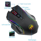 Redragon M602KS Wired & Wireless Mouse 8000 DPI LED  Backlit MMO Game 7 Programmable Buttons